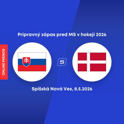 MS v hokeji 2026: Slováci v predposlednom prípravnom zápase podľahli Dánsku
