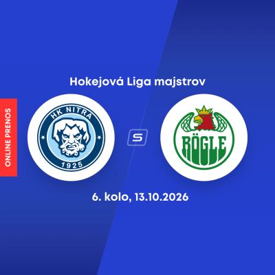 Hokejová Liga majstrov: Nitra zdolala na domácom ľade švédske Rögle