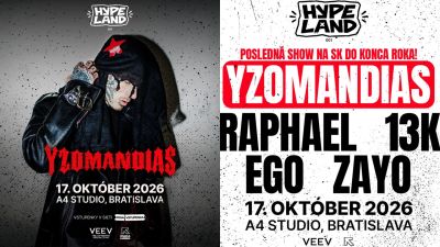 Prahu vypredal dvakrát. Yzomandias teraz mieri do Bratislavy, už túto sobotu!