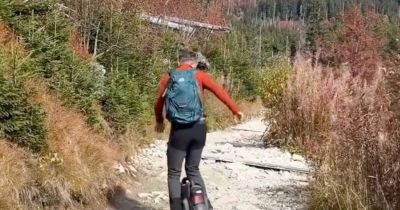 Turista sa vybral do Tatierna jednokolke 👀