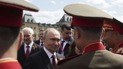 Len tieň bývalej sily: Putin oslavoval víťazstvo, ale techniku musel ukázať len na videu