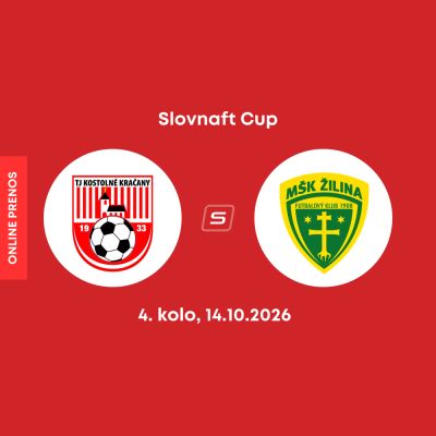 Slovnaft Cup: Žilina suverénne zvíťazila u piatoligistu v Kostolných Kračanoch